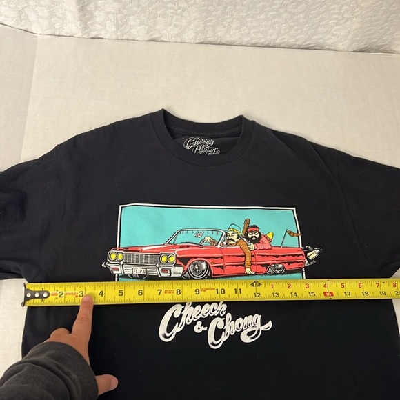 CHEECH & CHONG BLACK COTTON SHORT SLEEVE TEE MEDIUM - Picture 7 of 8